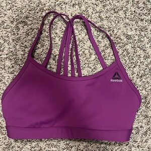 S | Reebok Strappy Sports Bra - Plum Purple